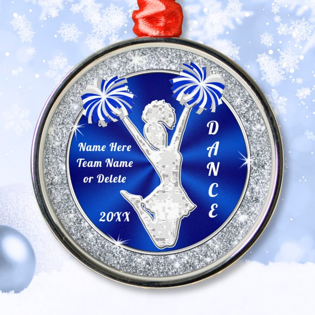 Equipo de danza animada entrega ornamentos de Navi (Cheerleading Ornaments. Cheerleader Christmas Gifts. Cheer Christmas Ornaments. Cheer Squad Gifts.)