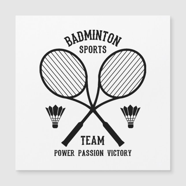 Equipo de deportes de bádminton (Anverso)