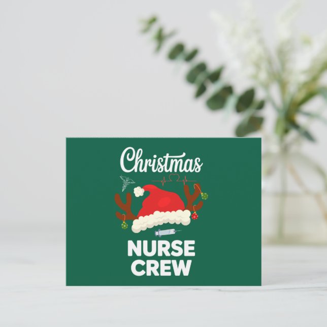 Equipo de enfermera de Navidad Gorro de Santa Pasc (Anverso de pie)