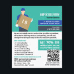 Equipo de entrega de correo, publicidad de servici<br><div class="desc">El tipo de entrega de Courier,  el volante publicitario de Courier Service de The Business Card Store.</div>