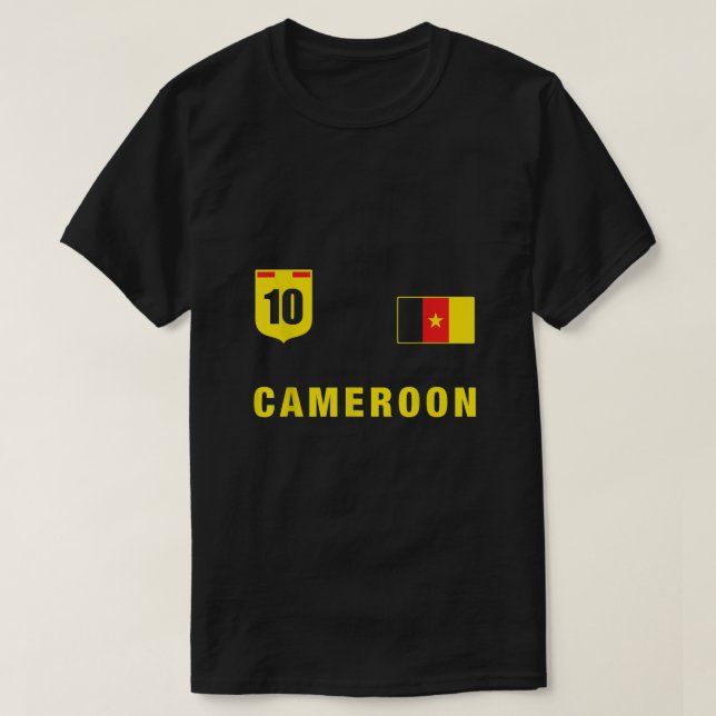 Equipo de fútbol de Camerún Jersey Blue Cameroon A (Diseño del anverso)