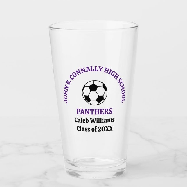 Equipo de Fútbol de Escuela Secundaria Morado Pers (Anverso)