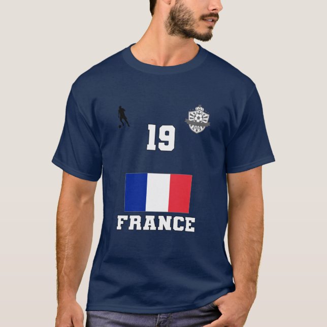 Equipo de fútbol de Francia #19 camiseta (Anverso)