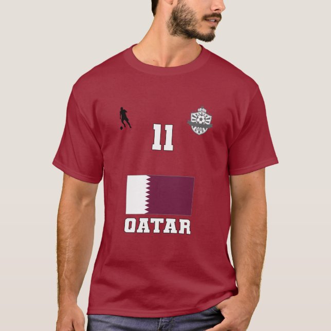 Equipo de fútbol de Qatar #11 camiseta (Anverso)