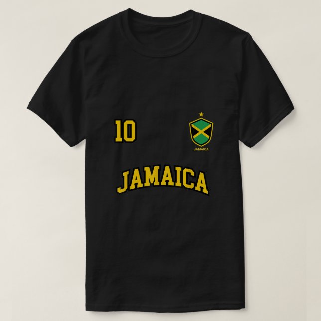 Equipo de fútbol número 10 de la camiseta de Jamai (Diseño del anverso)