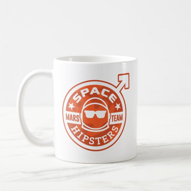 EQUIPO de Hipsters® MARTE del espacio taza de café (Izquierda)