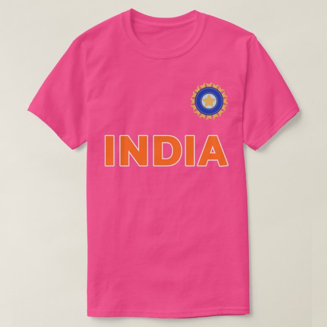 Equipo de la camiseta de críquet de la India para  (Diseño del anverso)