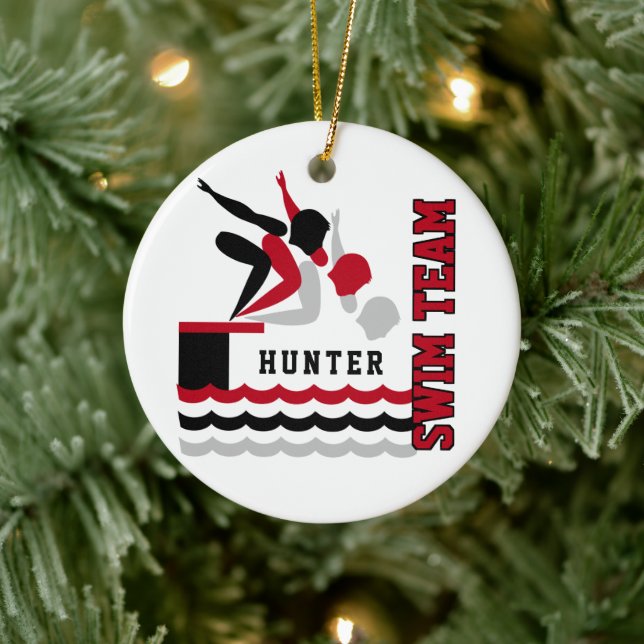 Equipo De Natación/Buceo - Rojo - Niño Ornamento C (Árbol)