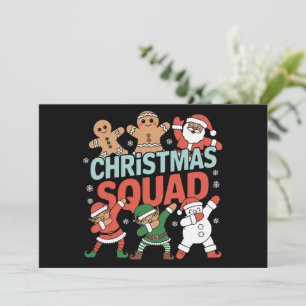 Equipo de Navidad Santa Dabbing Elfo Familia Ropa 