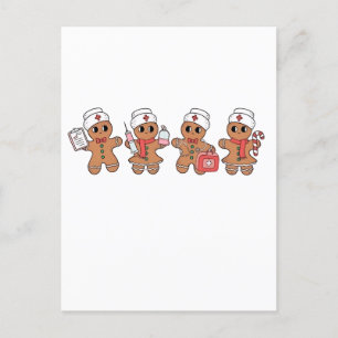Equipo de Navidad Santa Pan de Jengibre Enfermería
