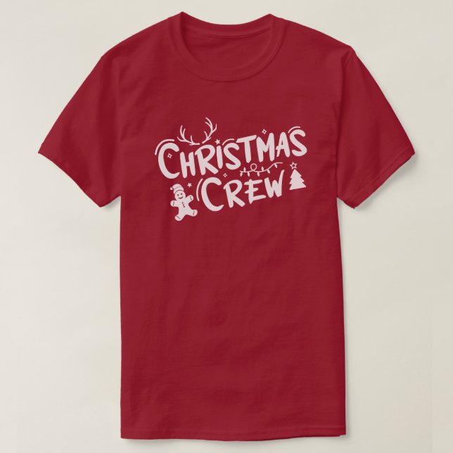 Equipo de navidades con camiseta de texto blanco (Diseño del anverso)