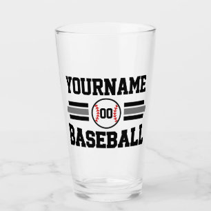 Equipo de NOMBRE del jugador de béisbol retro pers