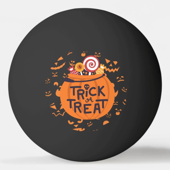 Equipo de Pelotas de Ping Pong de Halloween (Anverso)