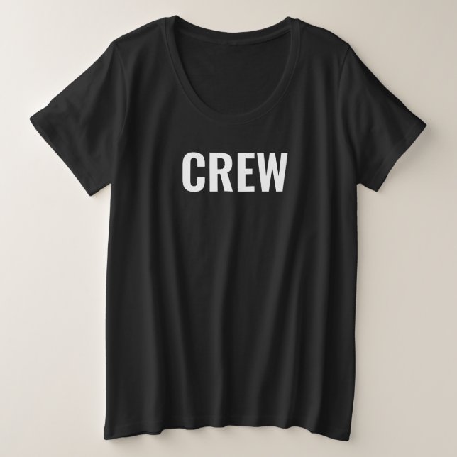 Equipo De Personal De La Tripulación De Camisetas  (Anverso del diseño)