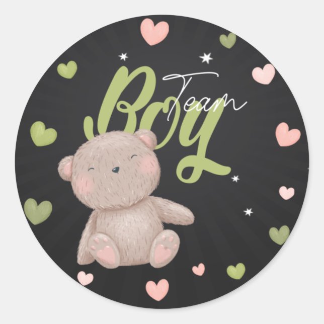 Equipo de Teddy Bear - Pegatinas de revelación de  (Anverso)