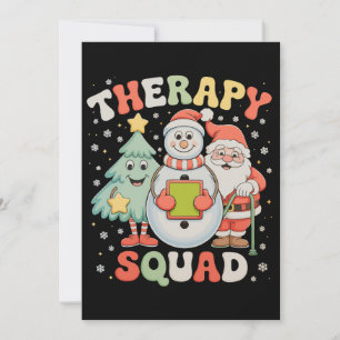 Equipo de Terapia de Navidad SLP OT PT Crew Santa 