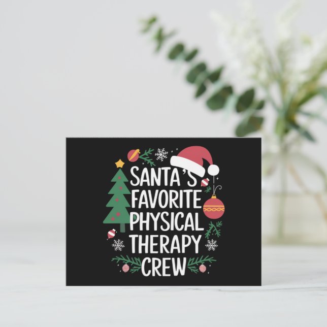 Equipo de Terapia Física Favorito de Santa Navidad (Anverso de pie)