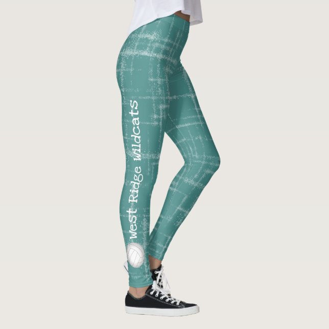 equipo de texto vertical nombra las leggings verde (Derecha)
