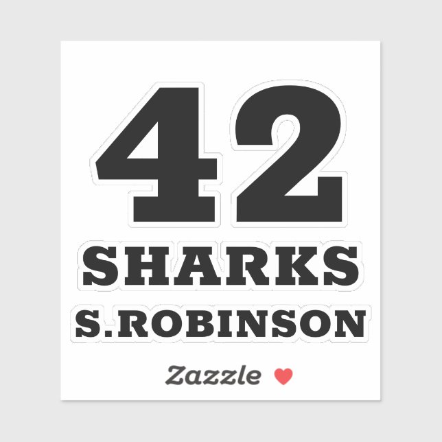 EQUIPO DEPORTIVO — Pegatinas de jugadores personal (Hoja)