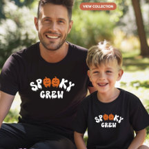 Equipo espeluznante de Halloween Camisetas familia