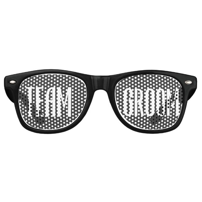 Equipo Groom Gafas de sol Guay Negro y Blanco mode (Anverso)