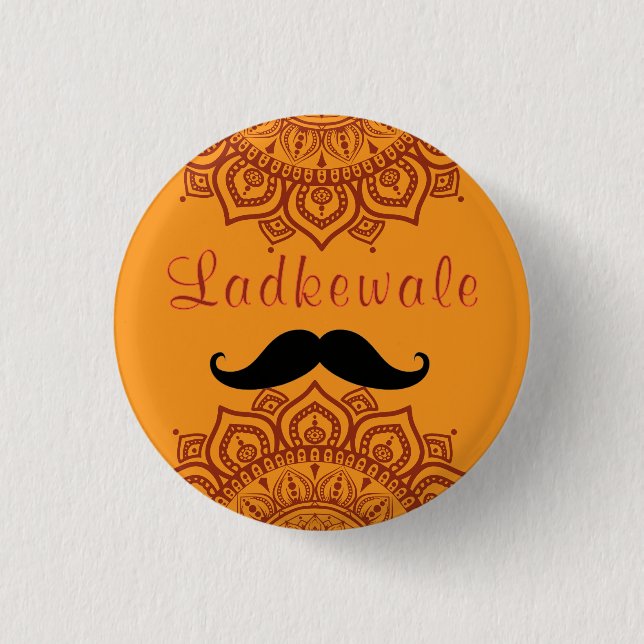 Equipo Groom ladkewale insignia Botón (Anverso)