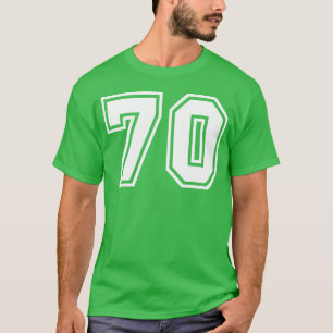 Equipo Jersey Número 70 Deportes retro