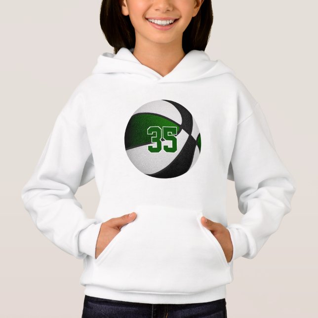 equipo negro verde colores jersey número baloncest (Anverso)