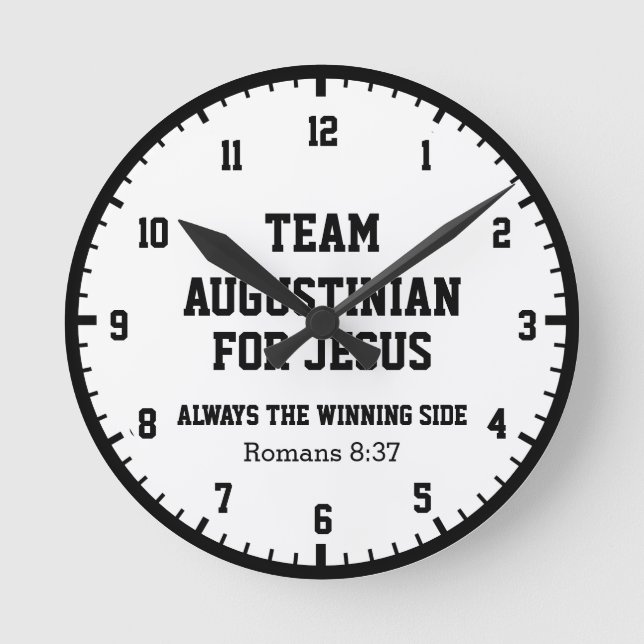 Equipo personalizado JESUS reloj redondo cristiano (Anverso)