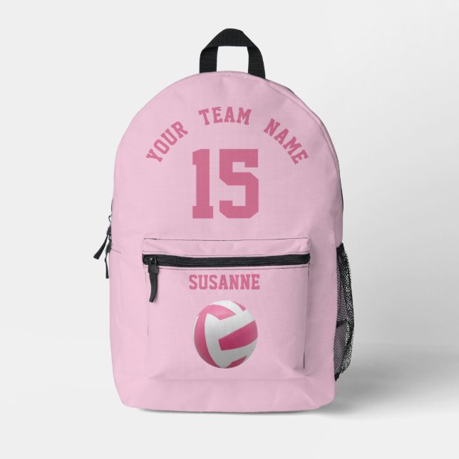 Equipo rosa de chicas de voleibol Rosa de la bolsa (Anverso)