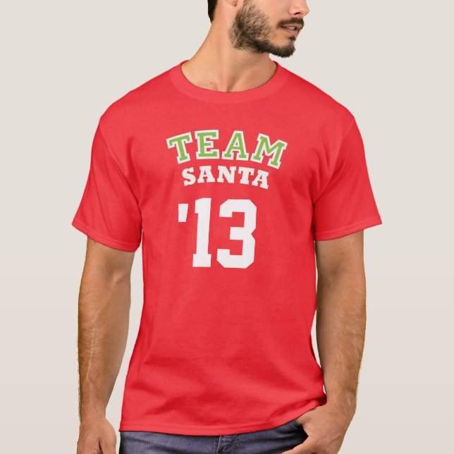 Equipo Santa - camisa del personalizado del (Anverso)