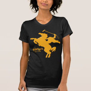 Equipo T menudo del polo del negro azabache