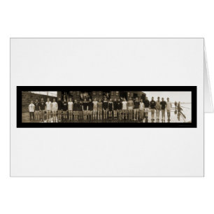 Equipo Yale Crew y subs enorme foto de 1910