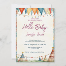 Equipos encantadores de invitaciones de Baby Showe