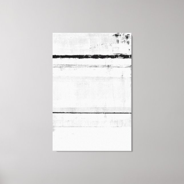 'Era de hielo' Arte abstracto negro y blanco (Anverso)