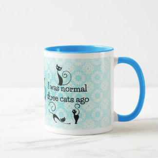 Era hace taza chistosa normal de 3 gatos