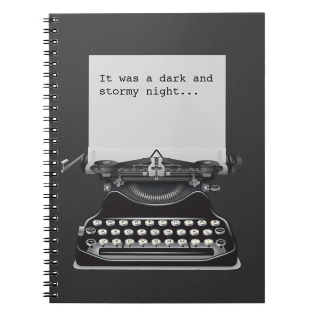Era un cuaderno oscuro y tempestuoso de la noche (Frente)