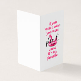 Eras rosa - Tarjeta de felicitación