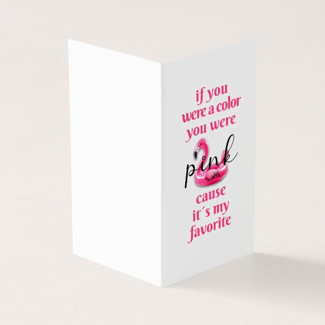 Eras rosa - Tarjeta de felicitación (Exterior)