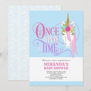 "Érase una vez" invitación de Baby Shower del
