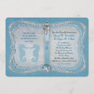 Érase una vez invitación de la boda de playa