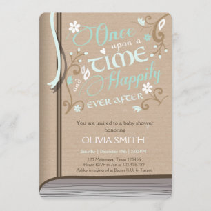 Érase una vez invitación de la fiesta de