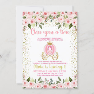 Érase una vez la invitación de cumpleaños del chic