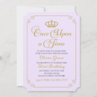 Érase una vez una invitación a la Princesa de Oro
