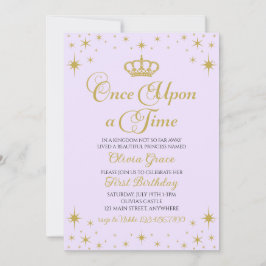 Érase una vez una invitación a la Princesa de Oro
