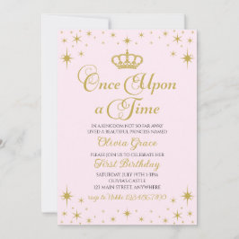 Érase una vez una invitación a la Princesa de Oro