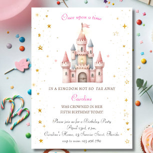 Érase una vez una invitación al cumpleaños de la p