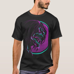 Eren en la llama de la camiseta animada