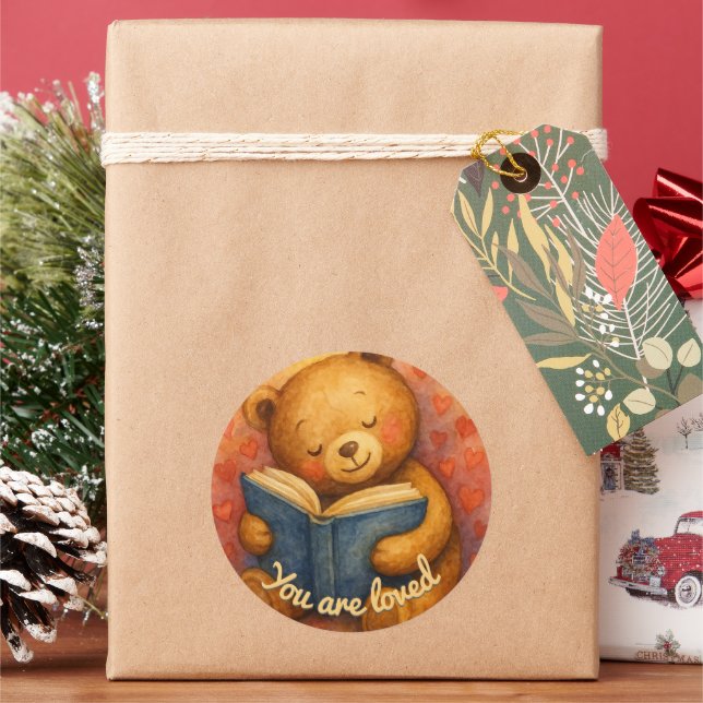 Eres Amado - Pegatina De Ronda De Oso Cuto (Vacaciones)