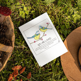 Eres Aves Amadas, tarjeta postal Inspiradora